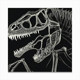 T-Rex Skeleton 1 Canvas Print