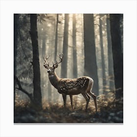 Deer In The Forest 189 Canvas Print