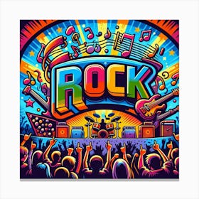 Rock Concert Poster 1 Canvas Print