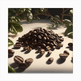 Coffee Beans 134 Canvas Print