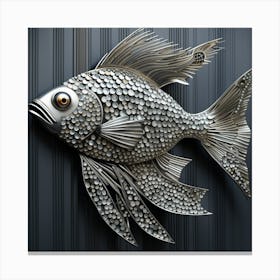 metal fish wall art Canvas Print