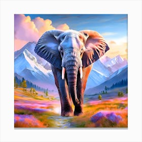 Elephant Series No.1 Canvas Print