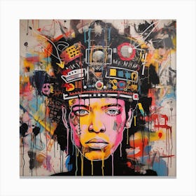 Girl With A Hat Canvas Print