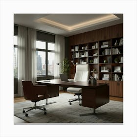 Modern Office Canvas Print