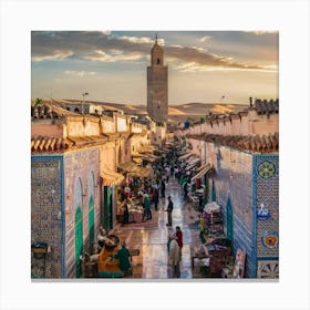 City In Morocco Canvas Print