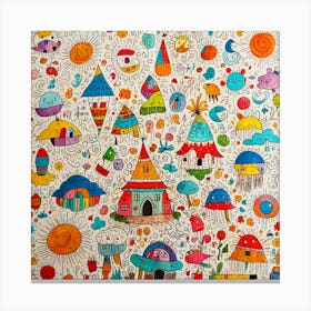 Children'S Drawing Canvas Print