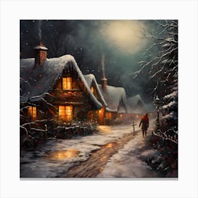 Palette of Christmas Serenade Canvas Print