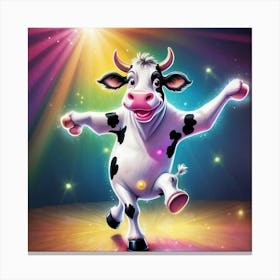 Cow Dancing 1 Canvas Print