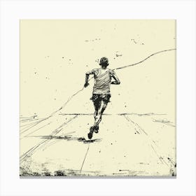 Running Man Canvas Print