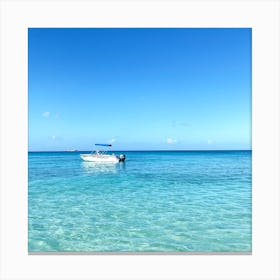 Caribbean Clear Blue Water Canvas Print