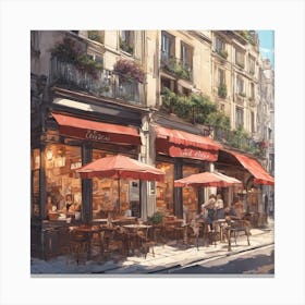 Paris Cafe Canvas Print