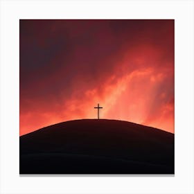 Cross On A Hill 1 Canvas Print