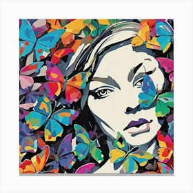 Butterfly Girl Canvas Print