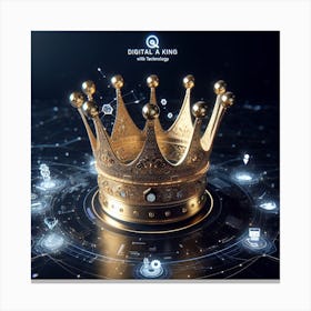 Digital King Canvas Print