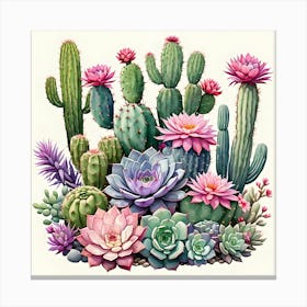 Cactus Garden 2 Canvas Print