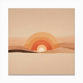 Sunset In The Desert 31 Canvas Print