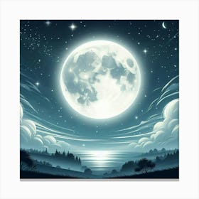 Full Moon In The Sky 27 Canvas Print