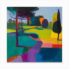 Abstract Park Collection Kensington Gardens London 1 Canvas Print