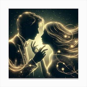 Starry Night Love Canvas Print