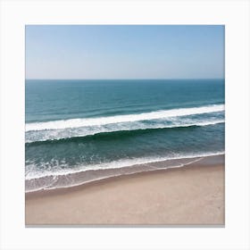 Aerial View Of A Beach 14 Canvas Print