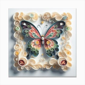 Quilled Butterfly Canvas Print