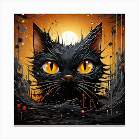 Black Cat 1 Canvas Print