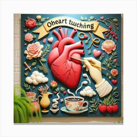 Heart Tucking Canvas Print