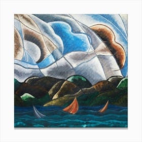 Sailboats In The Sky 1 Canvas Print