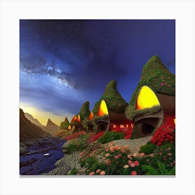 Fairy Houses Canvas Print