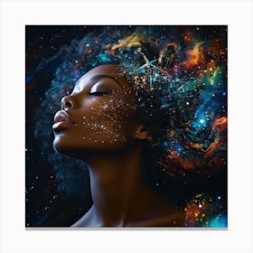 Afrocosmic Woman 2 Canvas Print