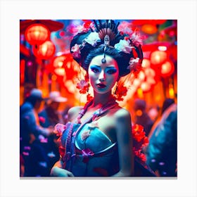 Geisha Girl. 1 Canvas Print