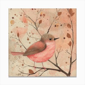 Pink Bird Canvas Print