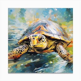 Turtle Painting 4 Canvas Print