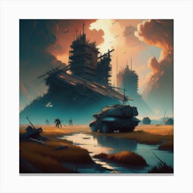 Post Apocalyptic World Canvas Print