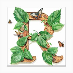 Letter R 5 Canvas Print