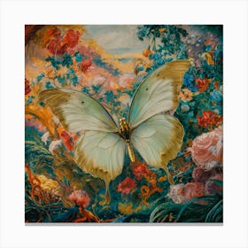 Classical Style Butterfly Painting V Canvas Print