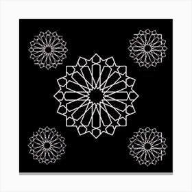 Zelij morrocan arabica design Canvas Print