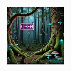 Open Forest Canvas Print