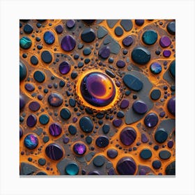 Abstract Water Droplets Canvas Print