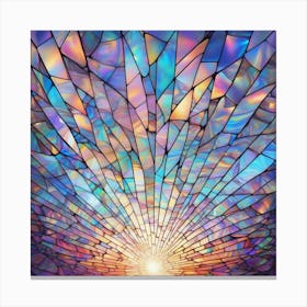 Vitray Style Sky Broken Glass Effect No Background Stunning Something That Even Doesnt Exist M Canvas Print