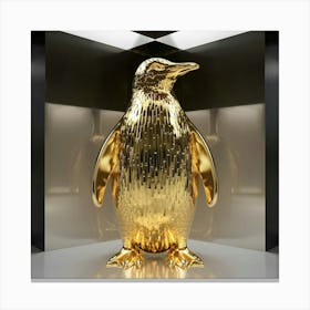 Golden Penguin Canvas Print