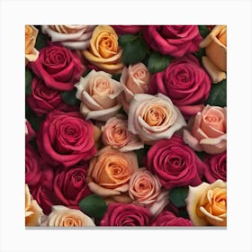 Roses Background 2 Canvas Print