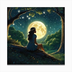 Full Moon Canvas Print