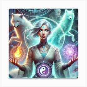 Zora Ashheart Spirit Communication Sci Fi Canvas Print