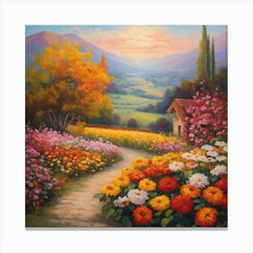 Garden Path Canvas Print