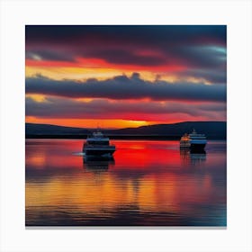 Sunset On The Water 46 Canvas Print