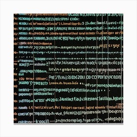 Computer Code 1 Canvas Print