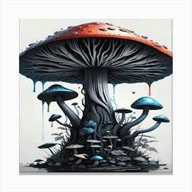 Mushroom Painting 2 Canvas Print