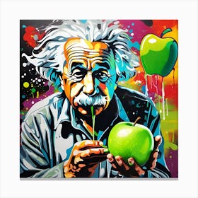 Albert Einstein 5 Canvas Print
