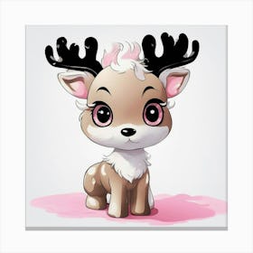 Cute Reindeer 1 Canvas Print